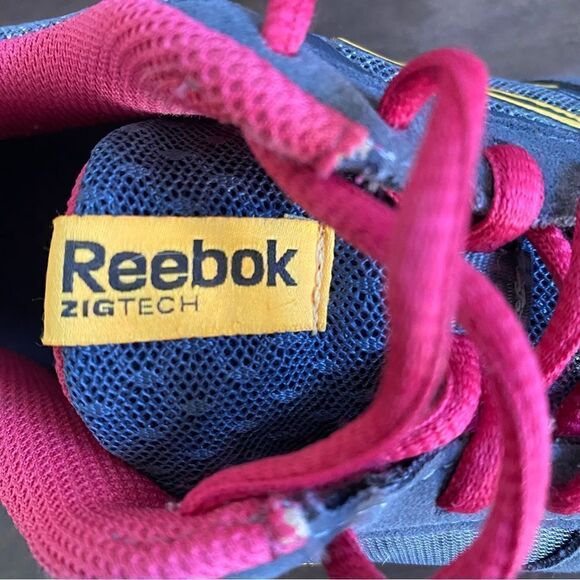 Women's Reebok Zig Tech Gray Pink Sneaker Athletic Shoe Size 6.5 - Picture 11 of 11